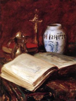 William Merritt Chase : The Old Book